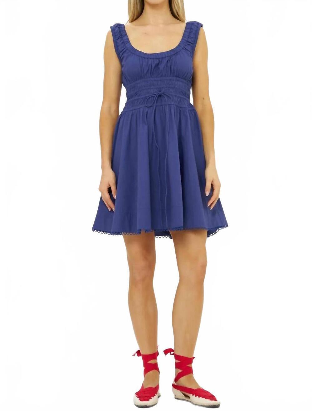 NEW OLIPHANT harper mini dress in tisbury navy
